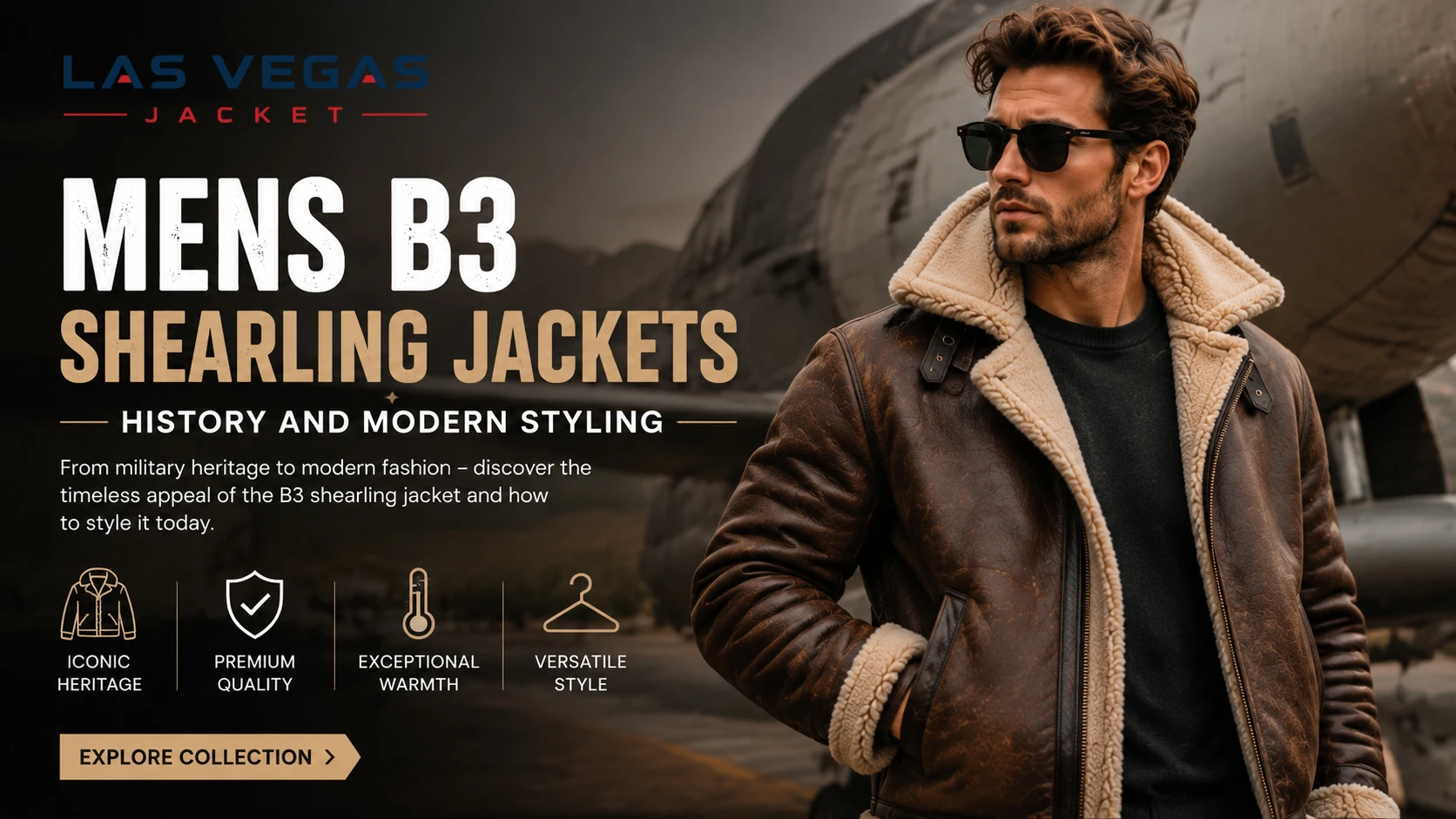 Men’s B3 Shearling Jackets: The Perfect Blend of History and Style